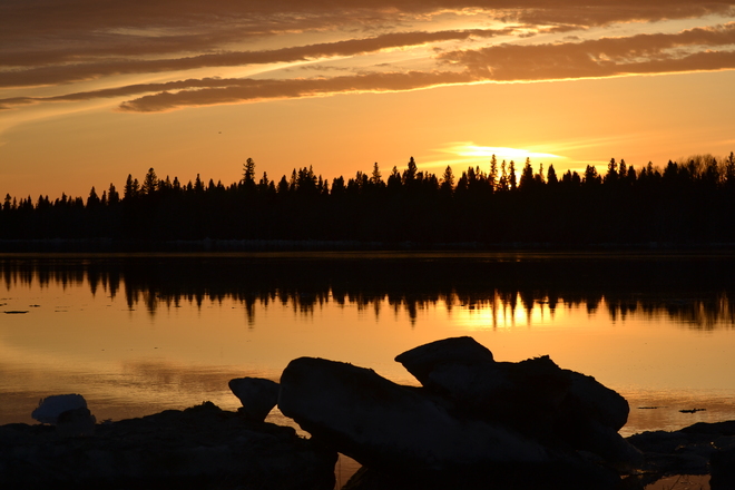 Sunset on the Moose River 