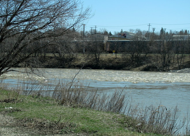 Fast Flowing River Brandon, Manitoba Canada