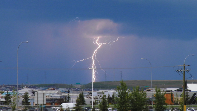 Daytime Lightning Calgary, Alberta Canada