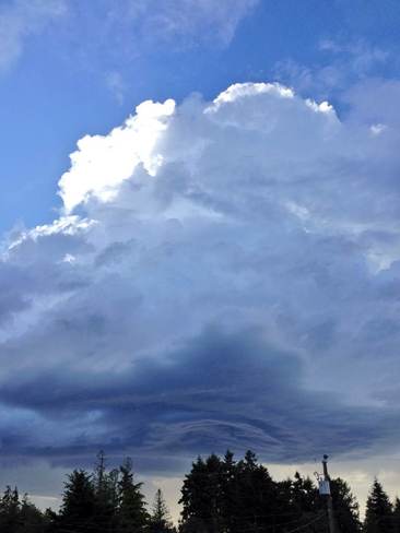 Storm cloud Nanaimo, British Columbia Canada