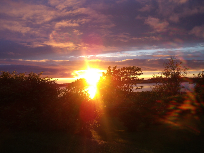 shining sunset Yarmouth, Nova Scotia Canada