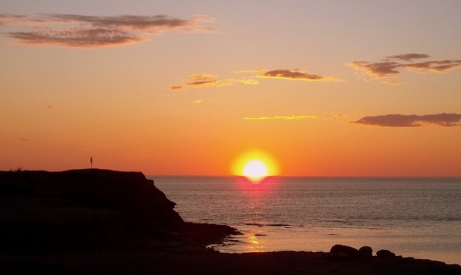June 12, sunset Tignish, Prince Edward Island Canada