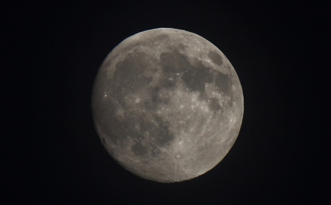 Waxing Gibbous Moon - 98% of Full Prince George, British Columbia Canada