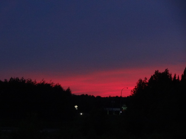 After sunset Bathurst, New Brunswick Canada