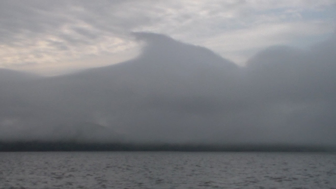 Fog on Lake Superior Nipigon, Ontario Canada