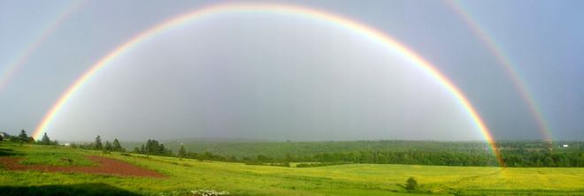 Large Rainbow in Stilesville, NB Moncton, New Brunswick Canada