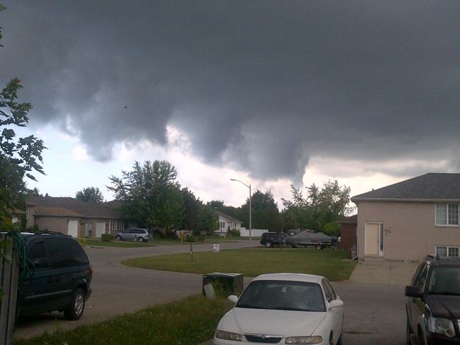 storm coming in Leamington, Ontario Canada