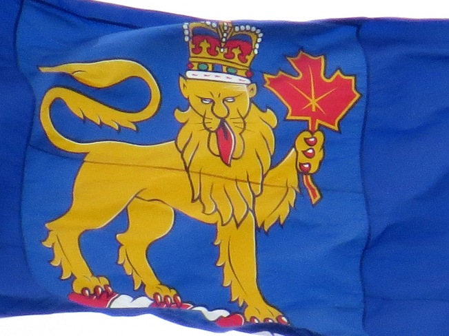 Flag on Peace Tower Ottawa, Ontario Canada