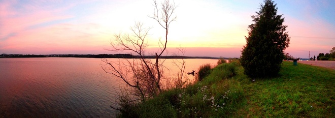 Beautiful sunset Orangeville, Ontario Canada