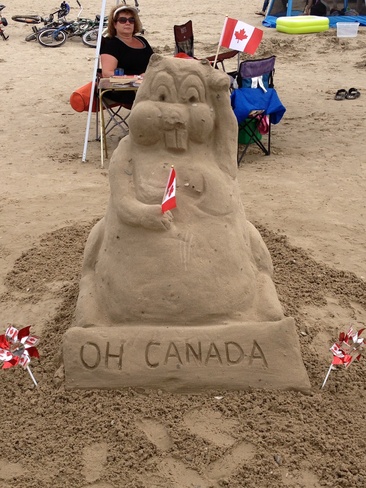 Canada Day on the beach Sauble Beach, Ontario Canada
