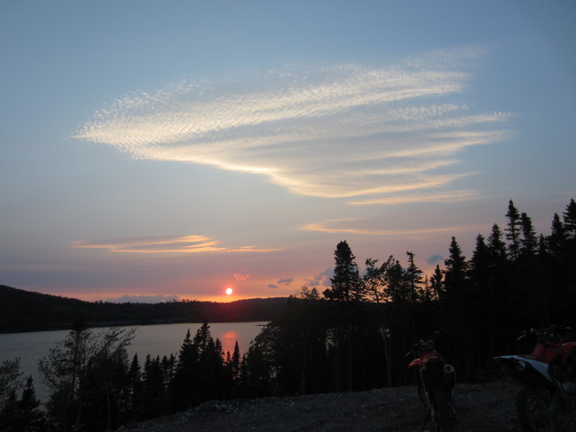 Sunset over Paul's Lake Badger, Newfoundland and Labrador Canada