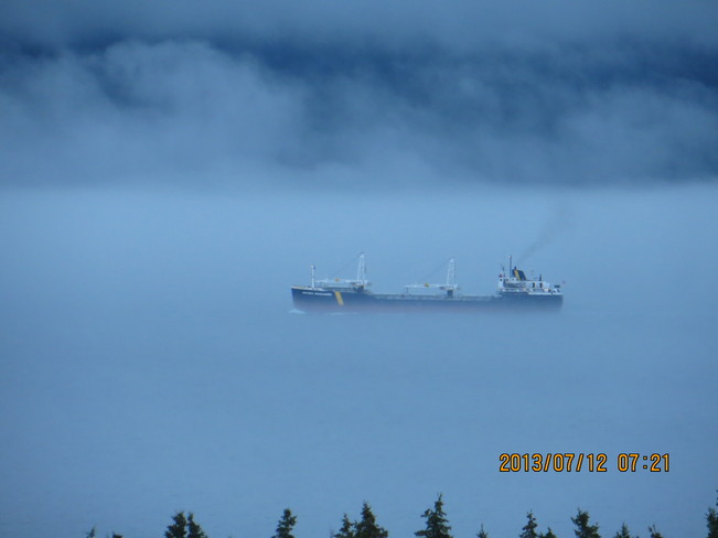 Fog on the water Bell Island, Newfoundland and Labrador Canada
