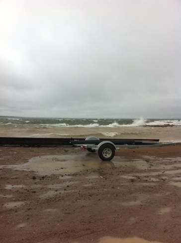 Bad weather on lake athabasca Fond du Lac I.R. 227, Saskatchewan Canada