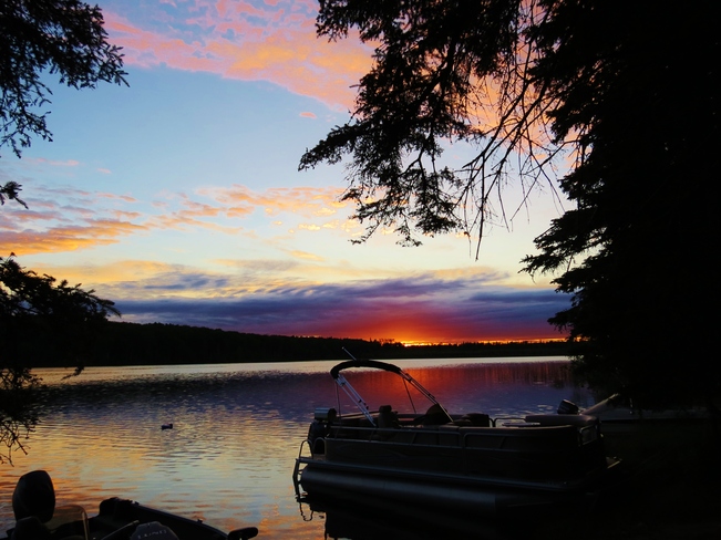 Sun set@Forfar lake Athabasca County No. 12, Alberta Canada