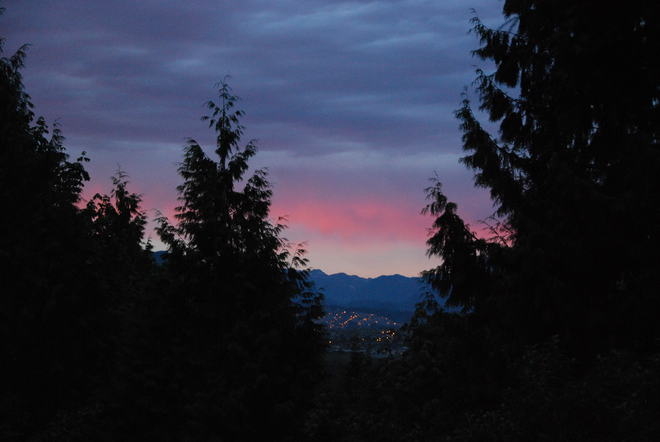 Red Sky Surrey, British Columbia Canada