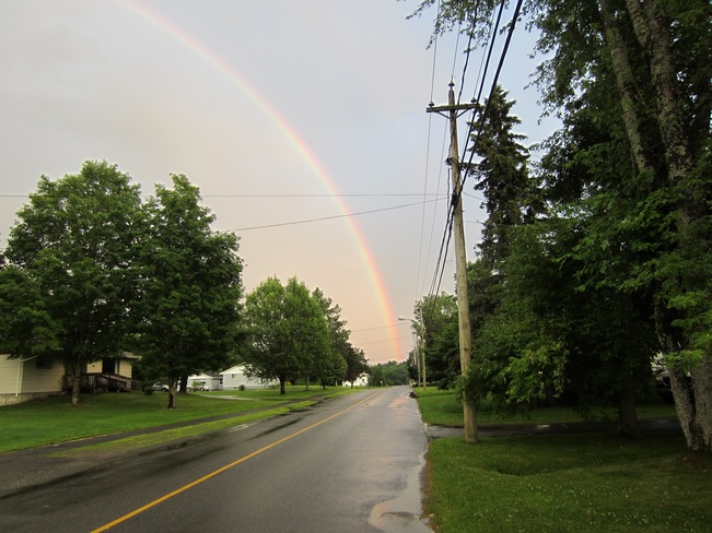 Rainbow After This Evening's Thunderstorm. 