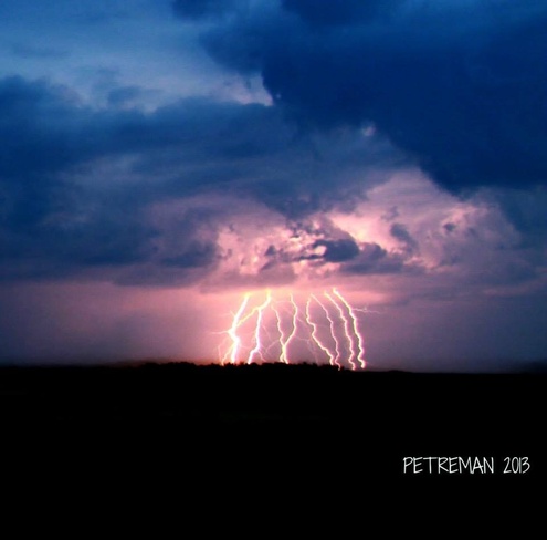 crazy lightning show Killam, Alberta Canada