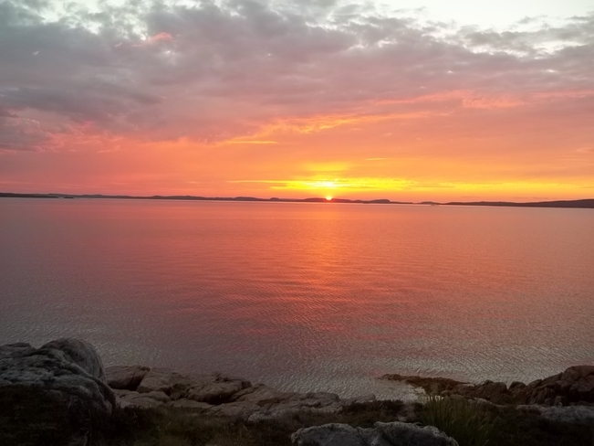 Sunset Birchy Bay, Newfoundland and Labrador Canada
