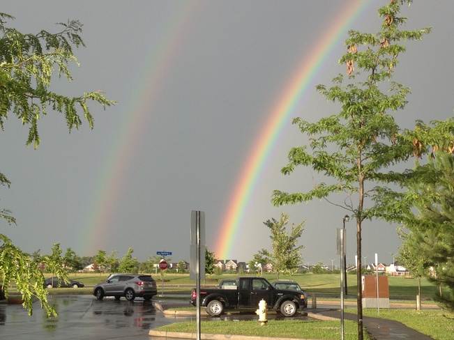 double rainbow Orleans, Ontario Canada