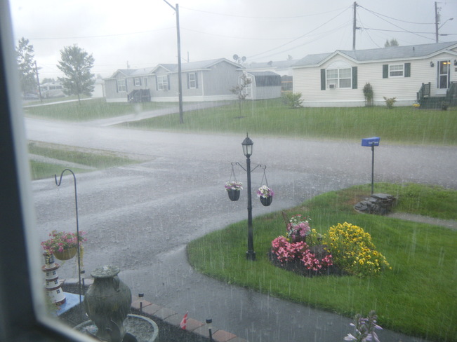 heavy rain Moncton, New Brunswick Canada