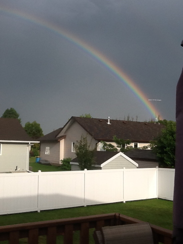 Rainbow after Thundershowers Morden, Manitoba Canada