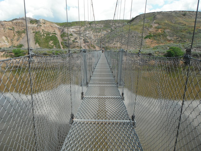 Swinging Bridge Drumheller, Alberta Canada