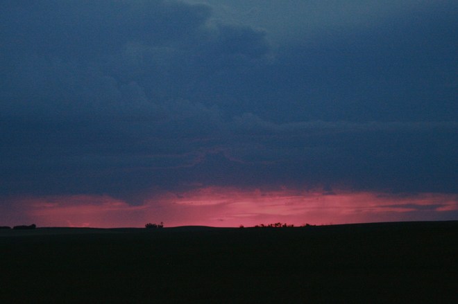 sunset and rain Reward, Saskatchewan Canada