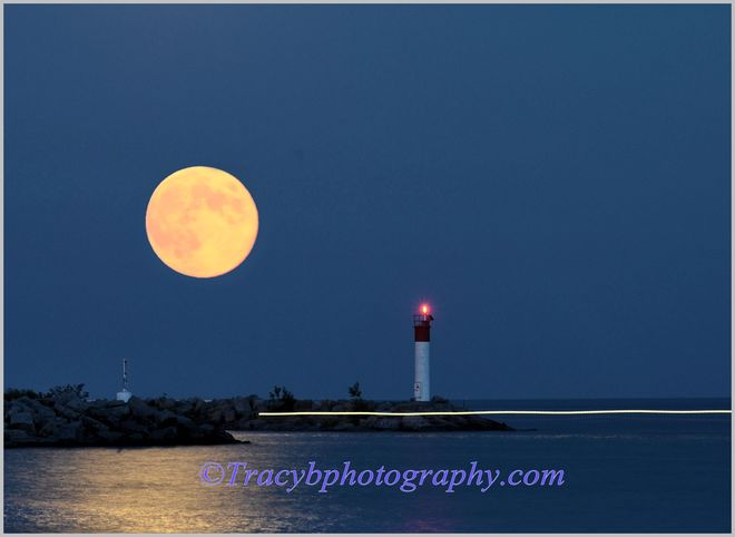 August .Blue Moon. Port Dover, Ontario Canada
