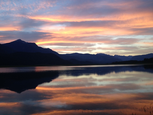 Sunset Reflections in Revelstoke Revelstoke, British Columbia Canada