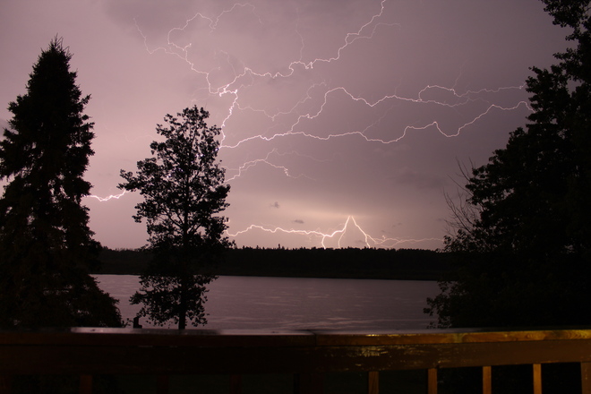 Severe Thunder Storm Ear Falls, Ontario Canada