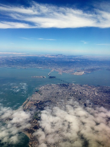 From above San Francisco, California United States