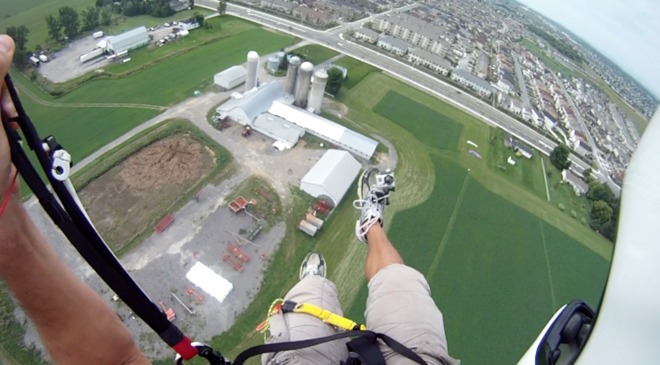 Paragliding over Orleans Ottawa Ottawa, Ontario Canada