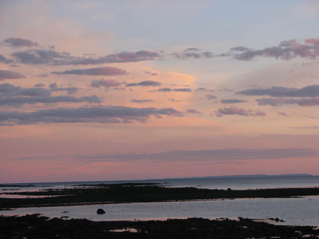 purple sunset Maces Bay, New Brunswick Canada