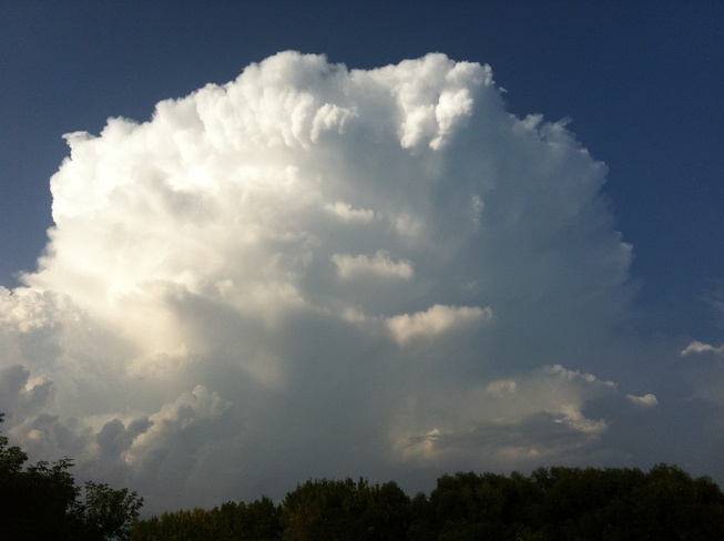 storm clouds Grunthal, Manitoba Canada