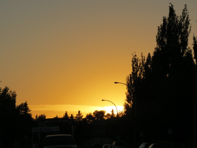 Sun set Edmonton, Alberta Canada