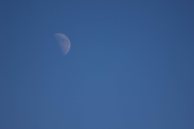 Daylight Moon Elkford, British Columbia Canada