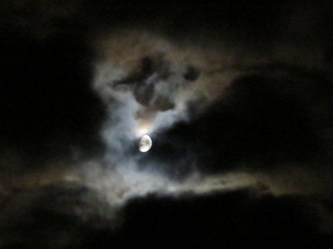 could that be a ghost obscuring the moon on Friday the 13th Rutherglen, Ontario Canada
