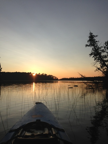 Afternoon kayak on Marion Lake Atikokan, Ontario Canada
