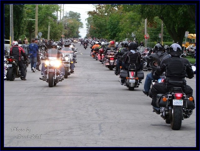 Heading into Port Dover for Friday the 13th Vaughan, Ontario Canada