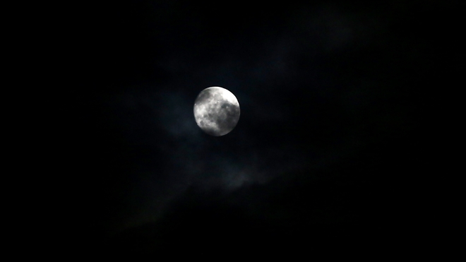 Night Moon Surrey, British Columbia Canada