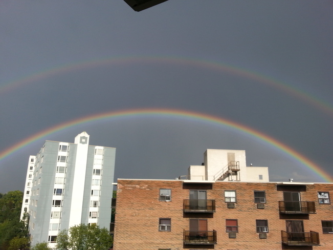 double rainbow London, Ontario Canada