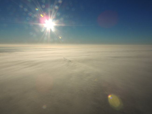 Burst of Sunshine above the Fog St. Jacobs, Ontario Canada