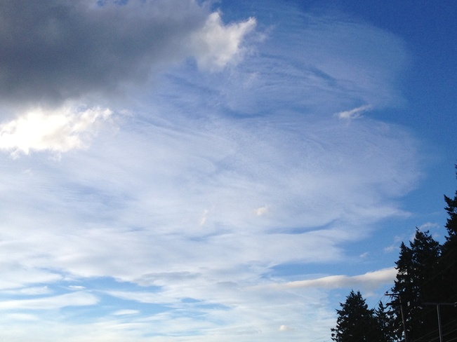 clouds Campbell River, British Columbia Canada