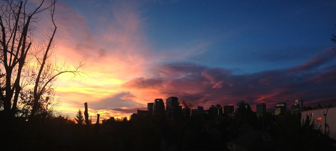 Sunrise in Sunnyside, Calgary Calgary, Alberta Canada