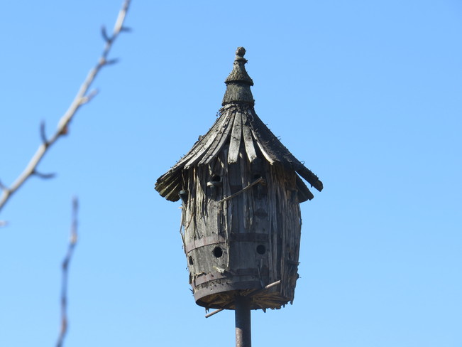 very old birdhouse Timmins, Ontario Canada