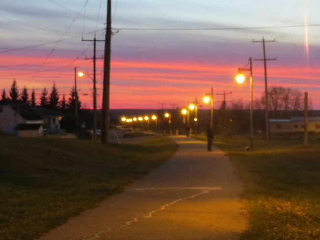 Perfect evening. Timmins, Ontario Canada