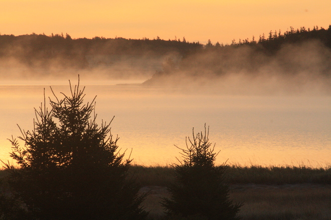 Mist on Brackley Bay PEI Charlottetown, Prince Edward Island Canada