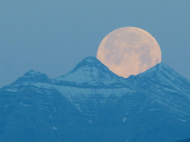 Kananskis Full Moon Millarville, Alberta Canada