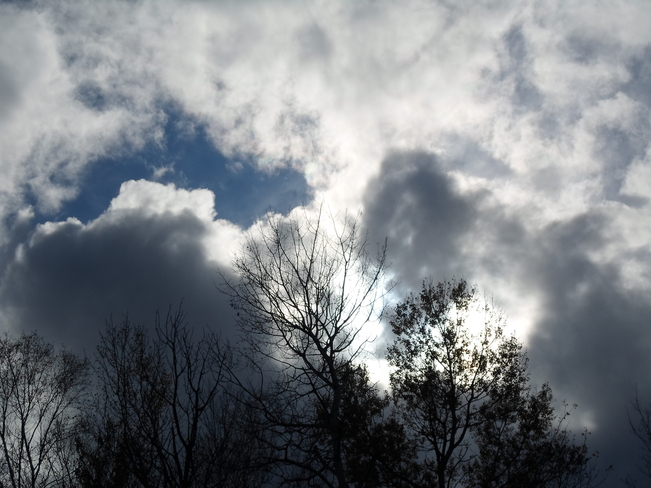 Clouds hanging out over E.L today Elliot Lake, Ontario Canada