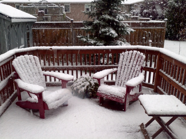 snow in Elora Elora, Ontario Canada